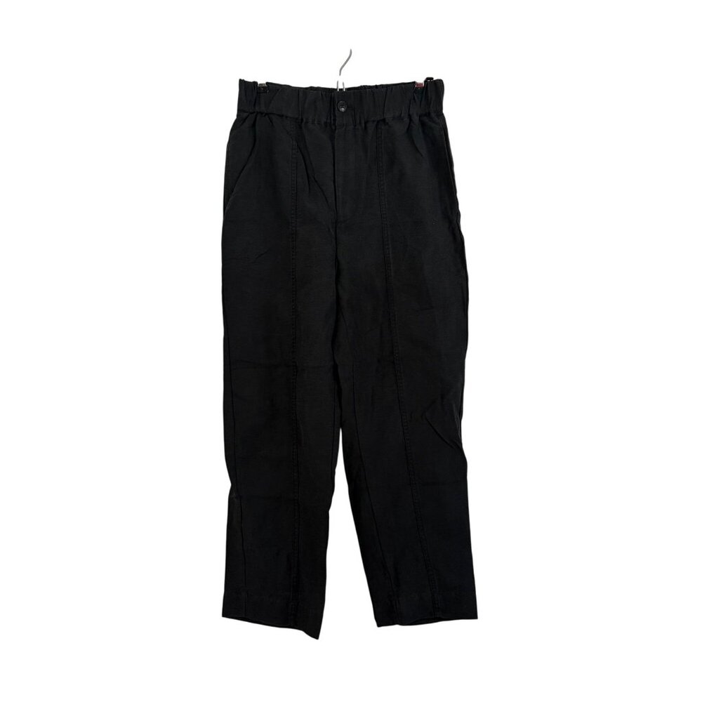 Madewell Dark Gray Lyocell Tapered Pull On Trouser Pants Womens Size Small